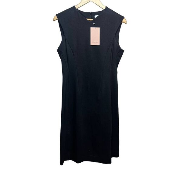 M.M. Lafleur Maggie Textured Ponte Dress in Black NWT Sz. 8 - Picture 4 of 10